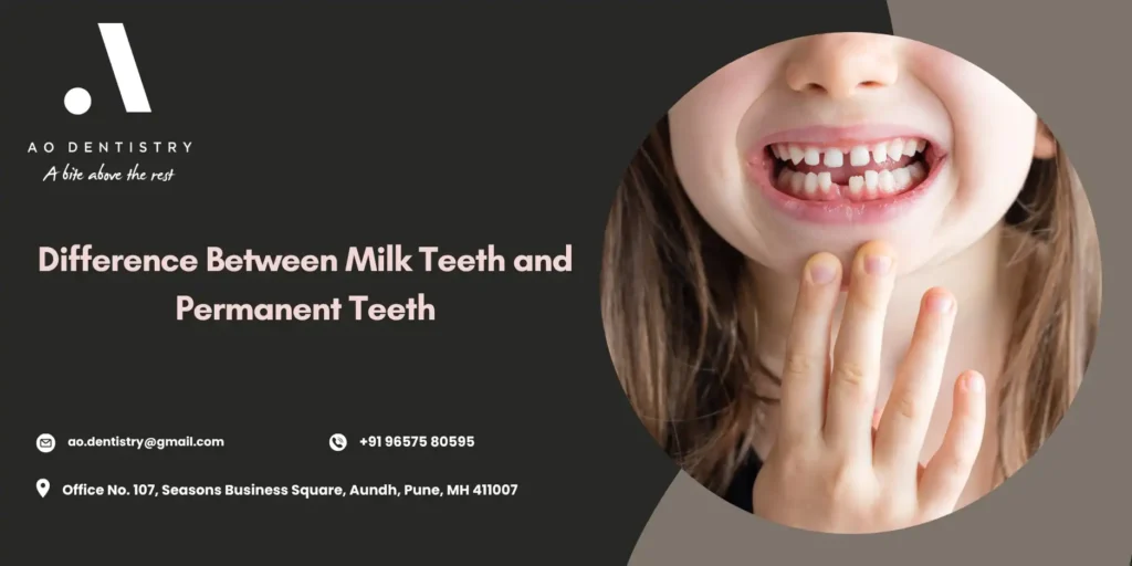 Difference Between Milk Teeth & Permanent Teeth