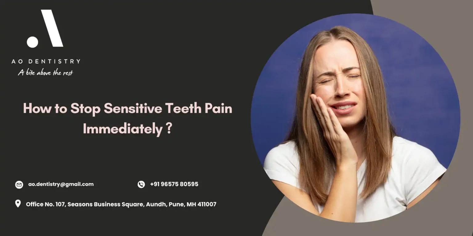 How to Stop Sensitive Teeth Pain Immediately